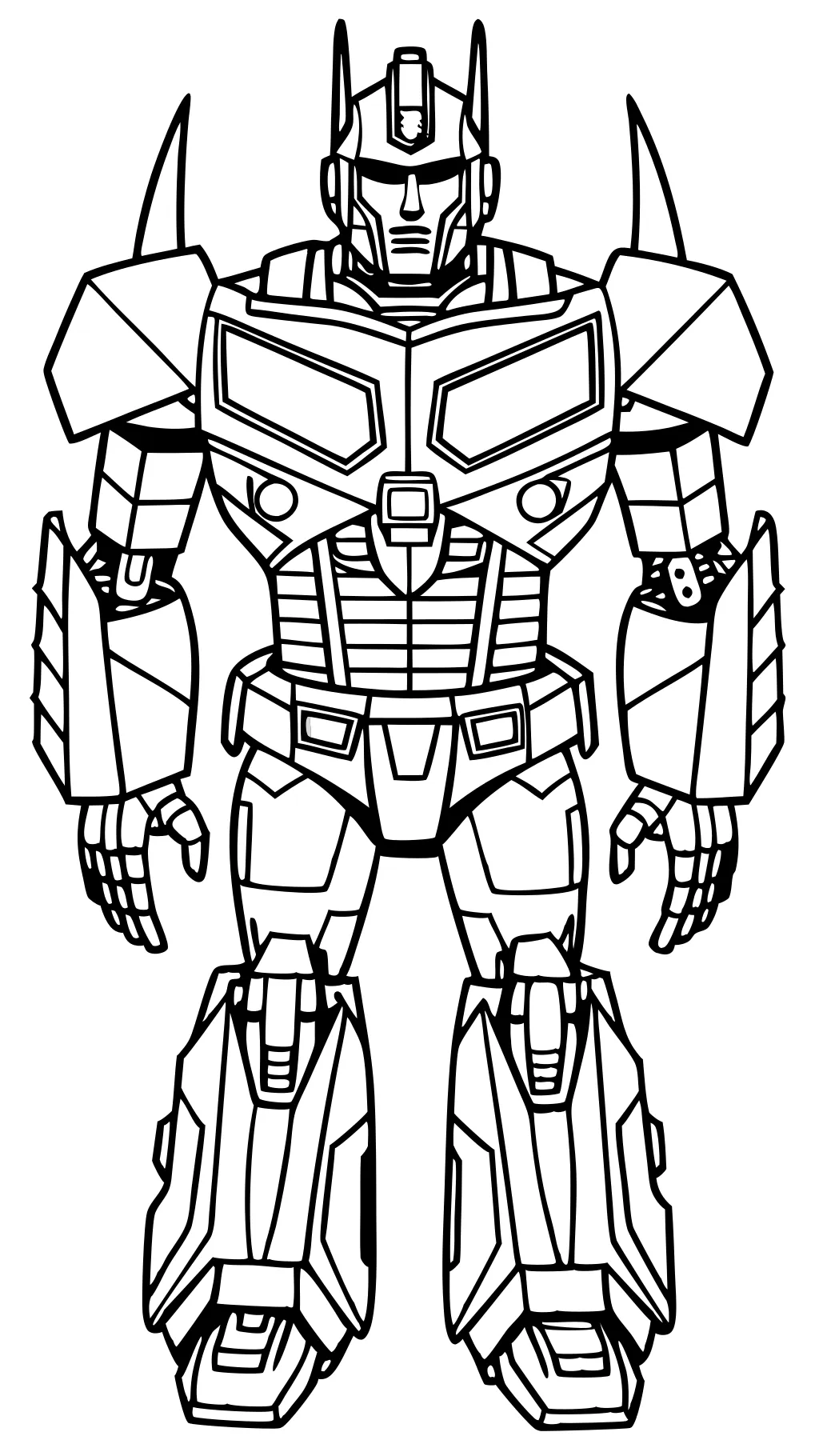 coloriage de transformateur Optimus Prime